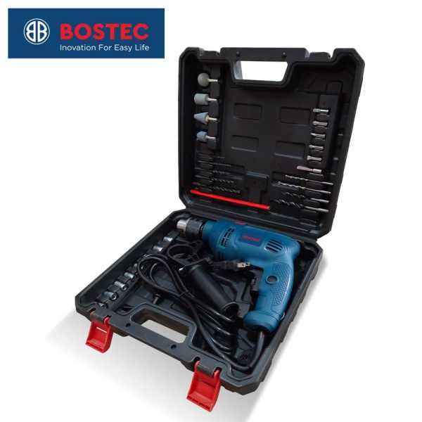 BITEC Professional Power Tools BOSTEC Impact Drill Machine IDM 1360-JX BOX SET 081.B02.JX Mesin Bor Tembok Alat Tukang Murah Berkualitas Multimayaka Multi Mayaka